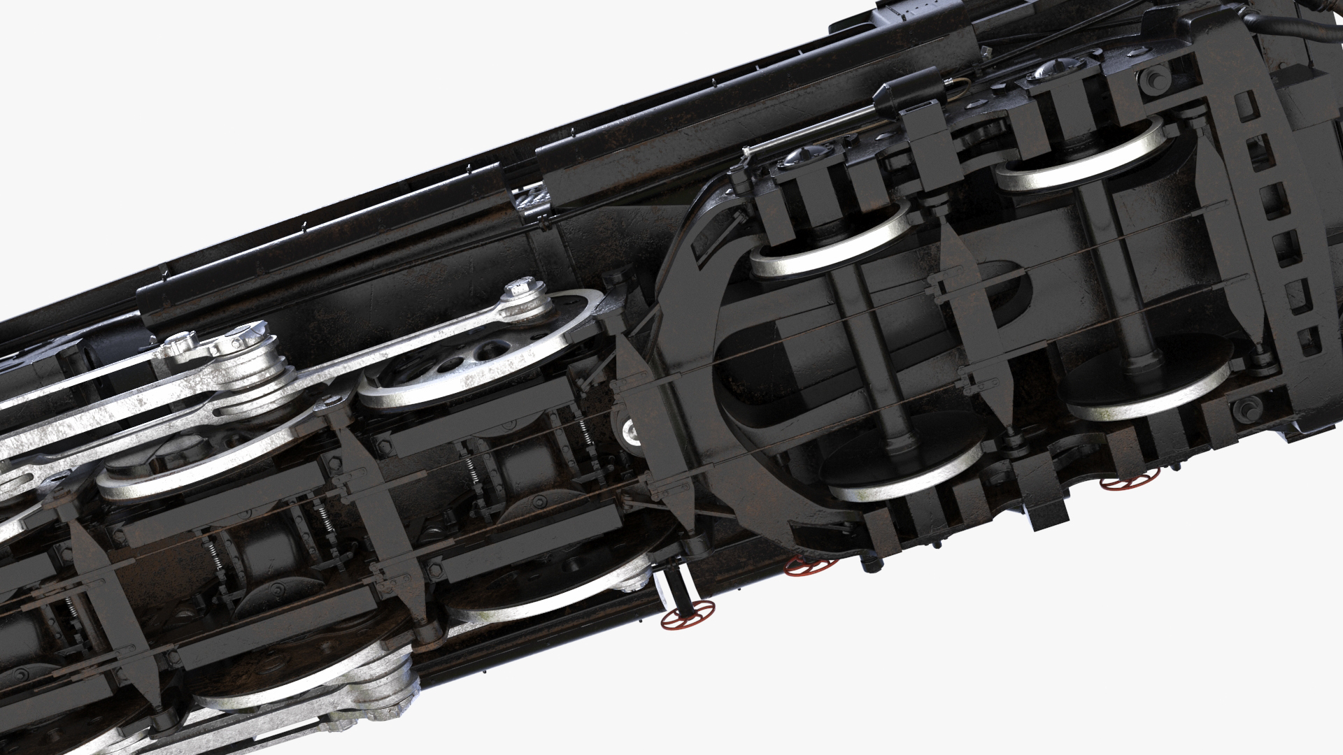 Locomotive Big Boy Rigged for Maya 3D model