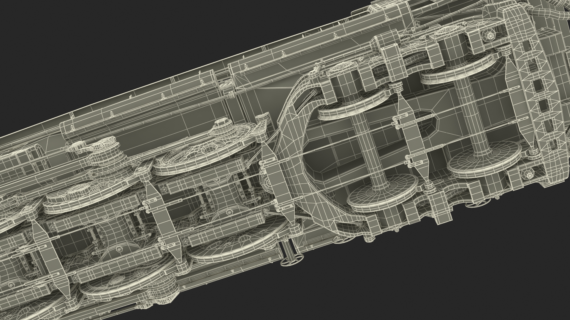 Locomotive Big Boy Rigged for Maya 3D model