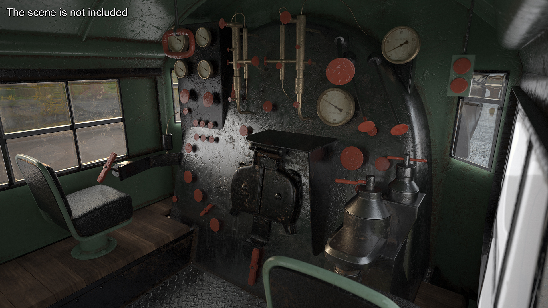 Locomotive Big Boy Rigged for Maya 3D model