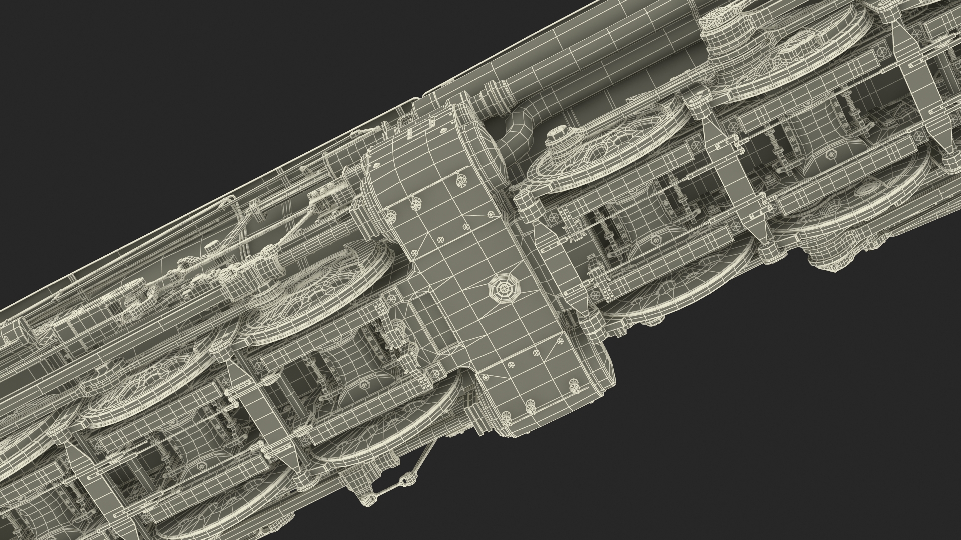 Locomotive Big Boy Rigged for Maya 3D model