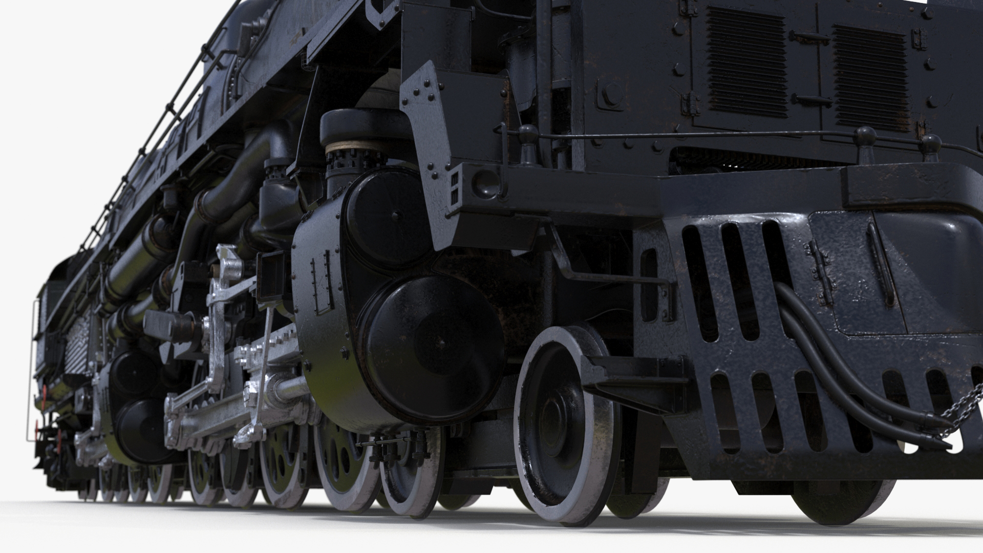 Locomotive Big Boy Rigged for Maya 3D model