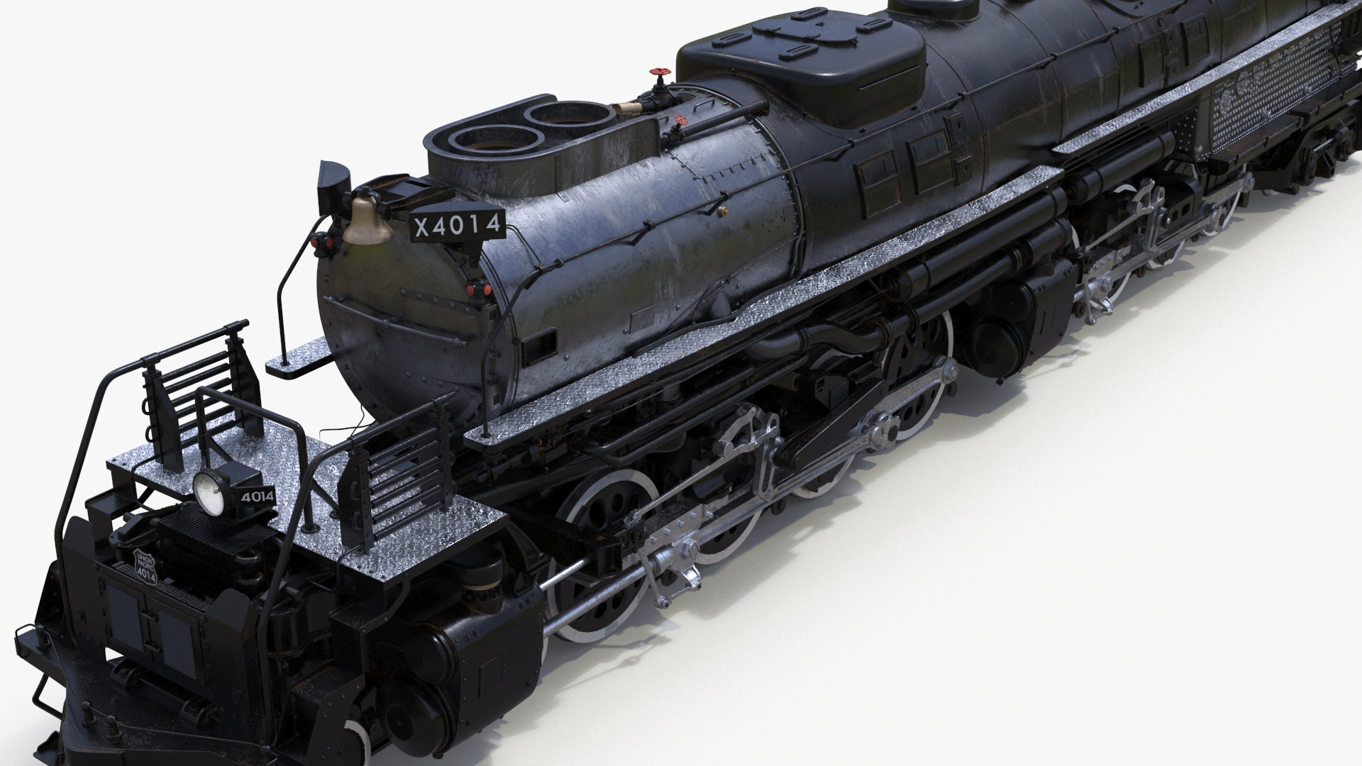 Locomotive Big Boy Rigged for Maya 3D model