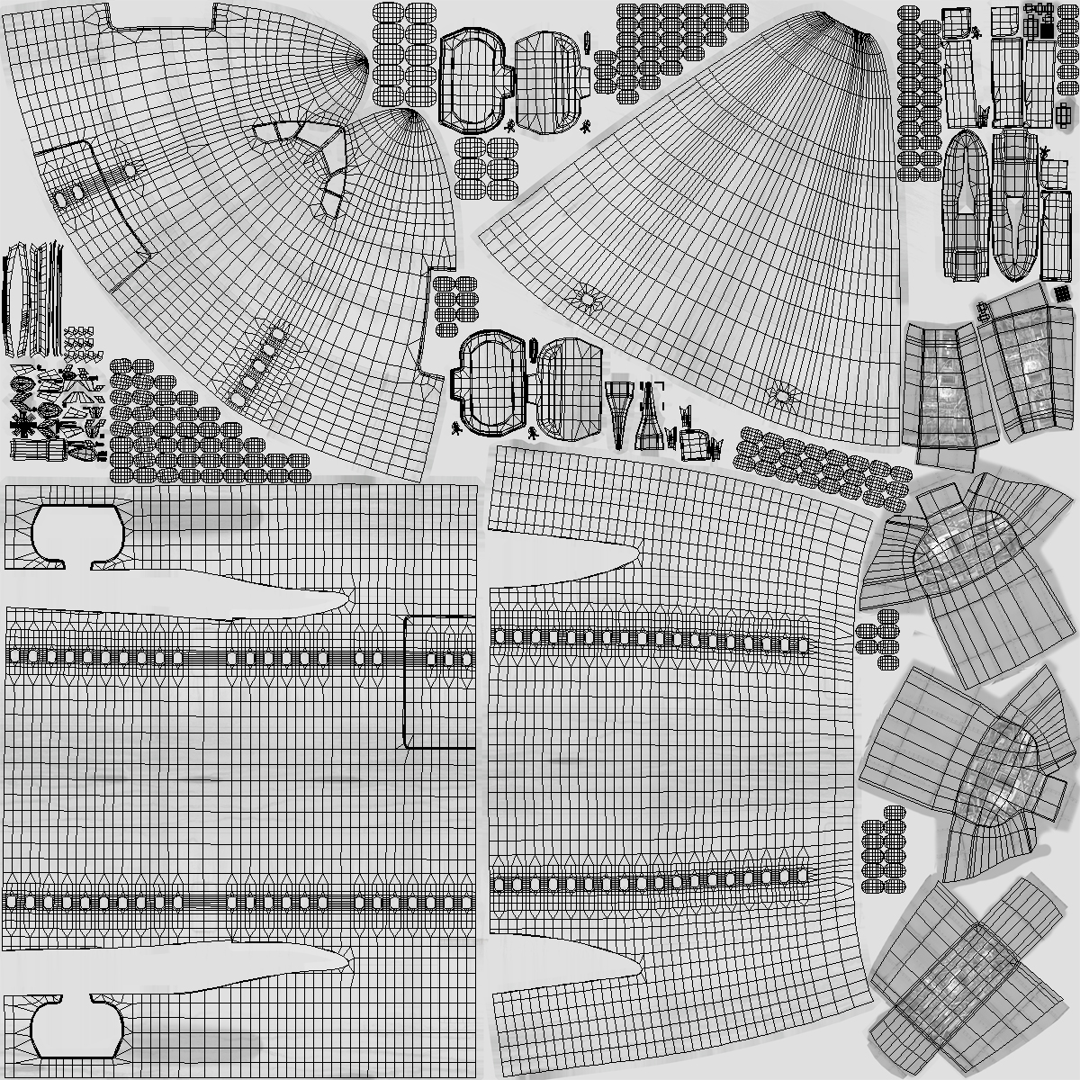 3D Cargo Aircraft Airbus A310 300F Generic Rigged