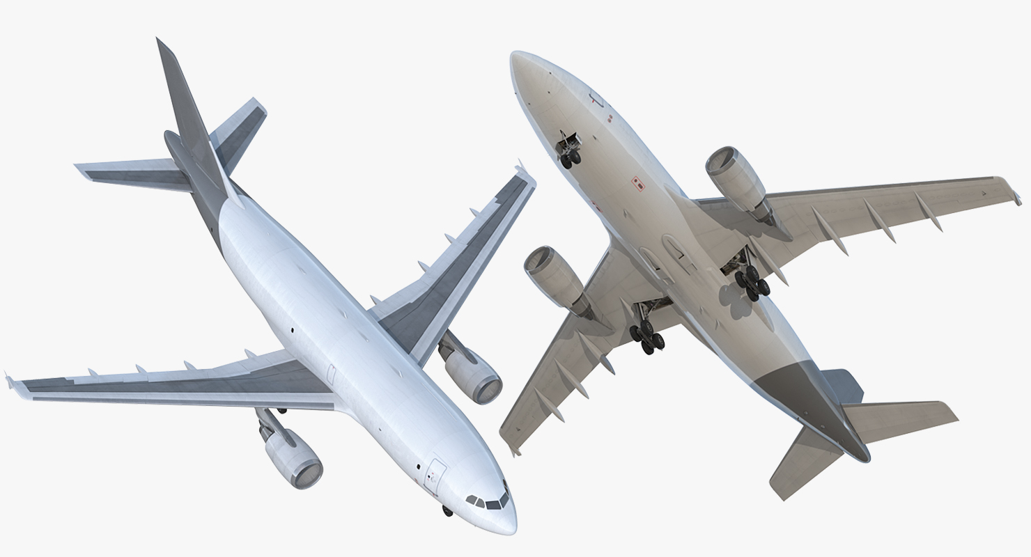 3D Cargo Aircraft Airbus A310 300F Generic Rigged