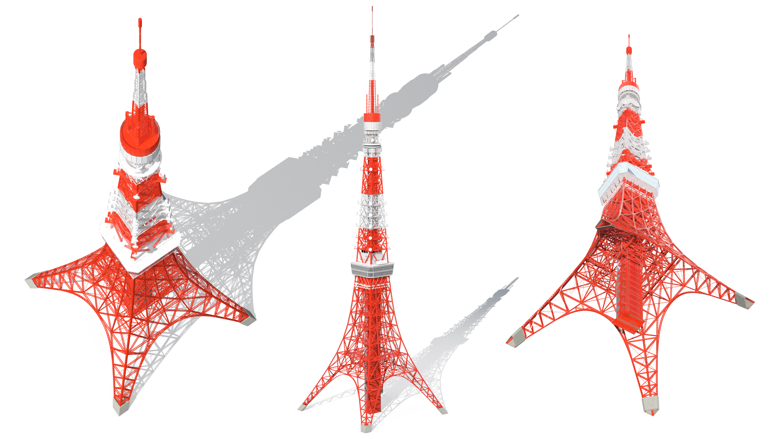 3D Tokyo Tower Structure