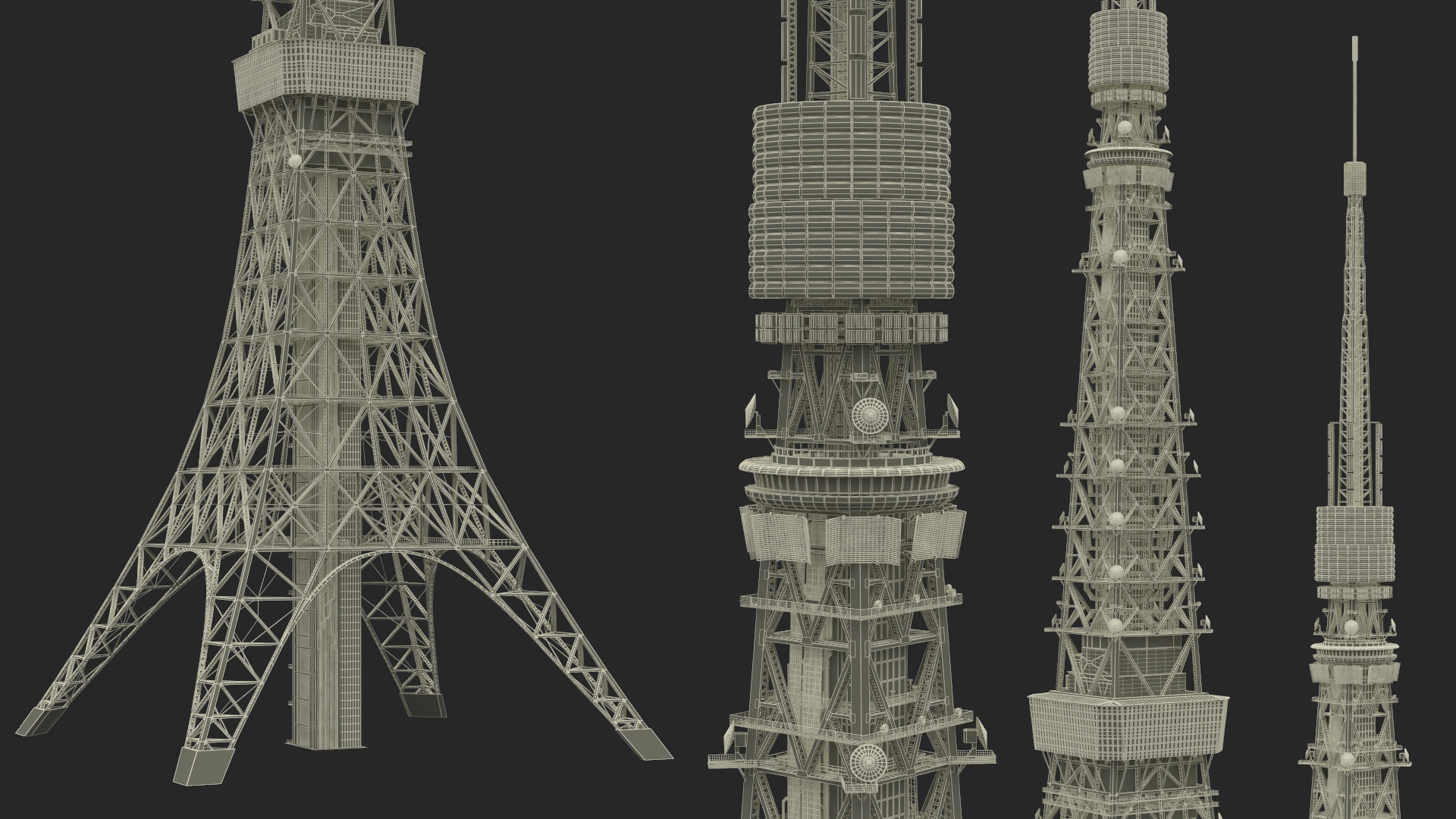 3D Tokyo Tower Structure