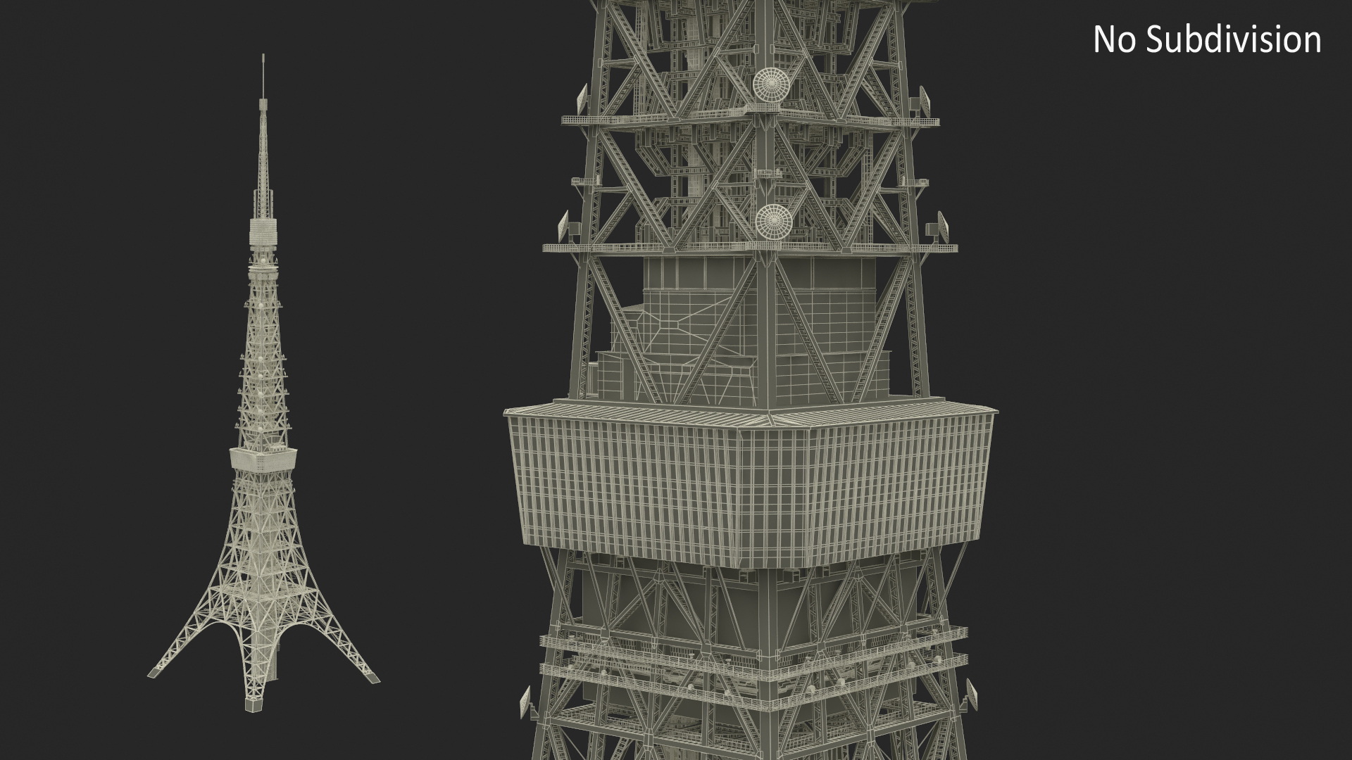 3D Tokyo Tower Structure
