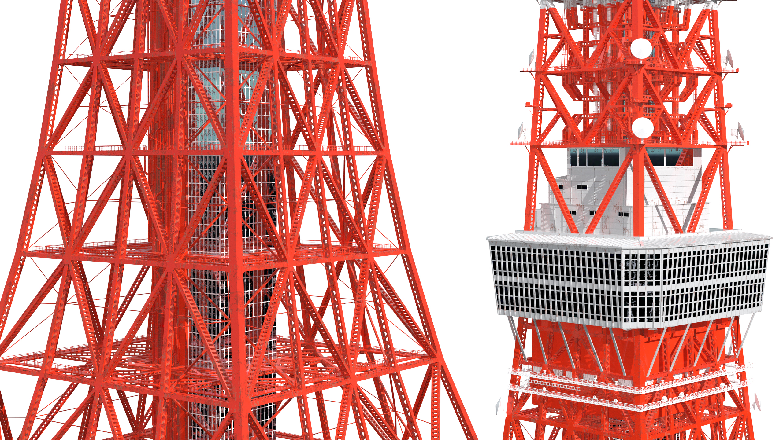 3D Tokyo Tower Structure