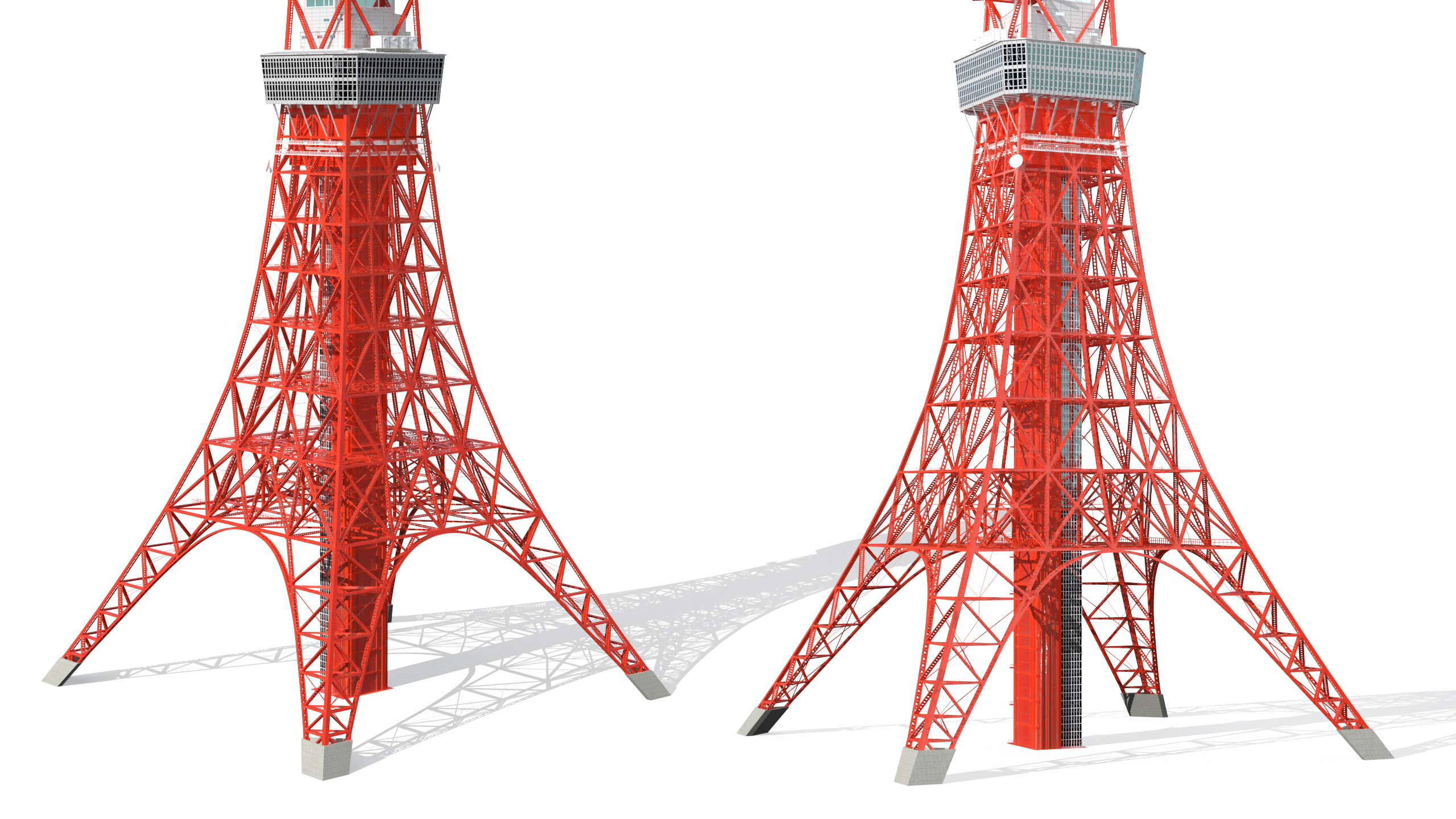 3D Tokyo Tower Structure
