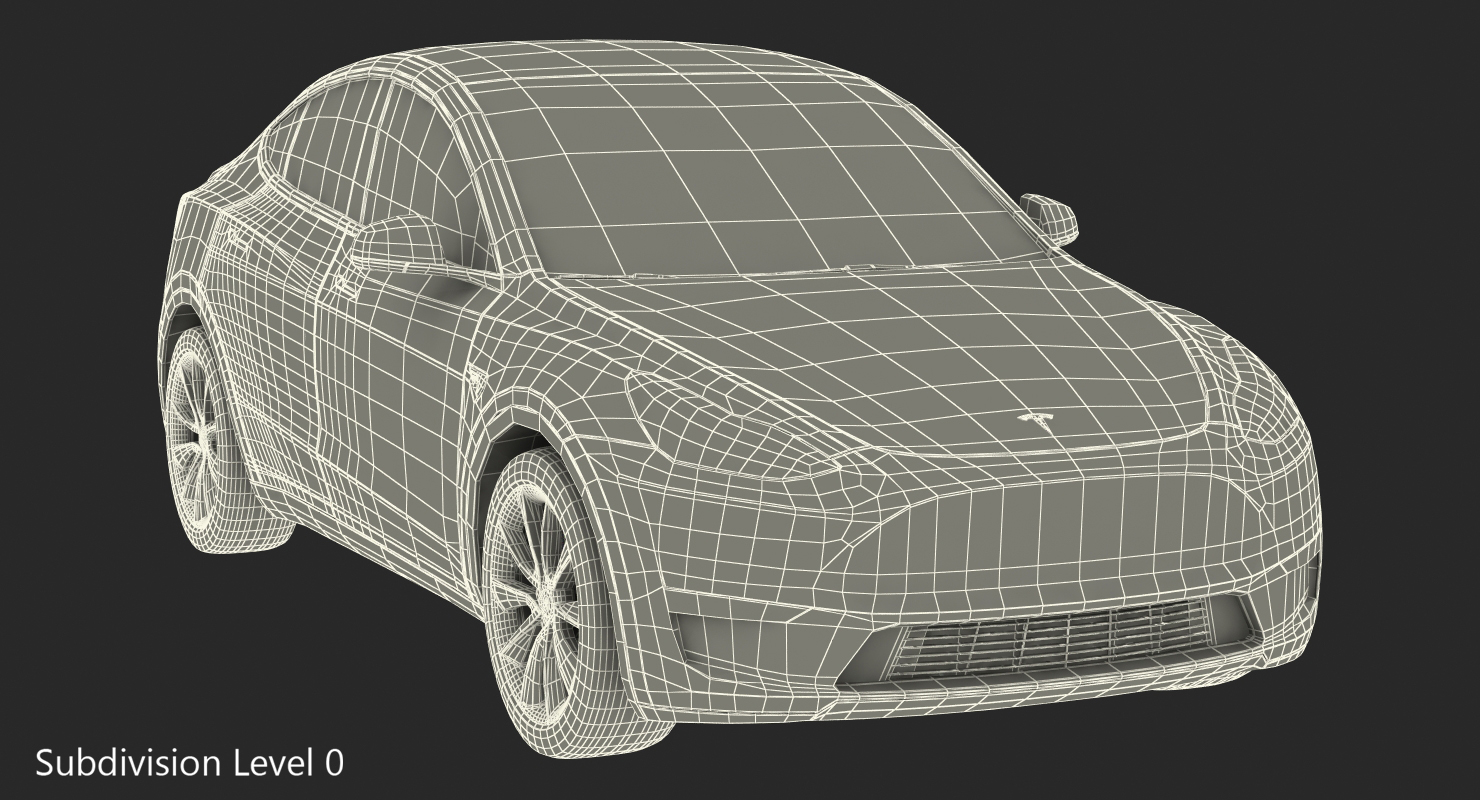 Tesla Model Y Simple Interior 3D model