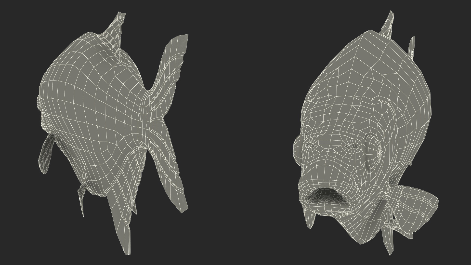 3D Silver Bream Fish Rigged for Cinema 4D model