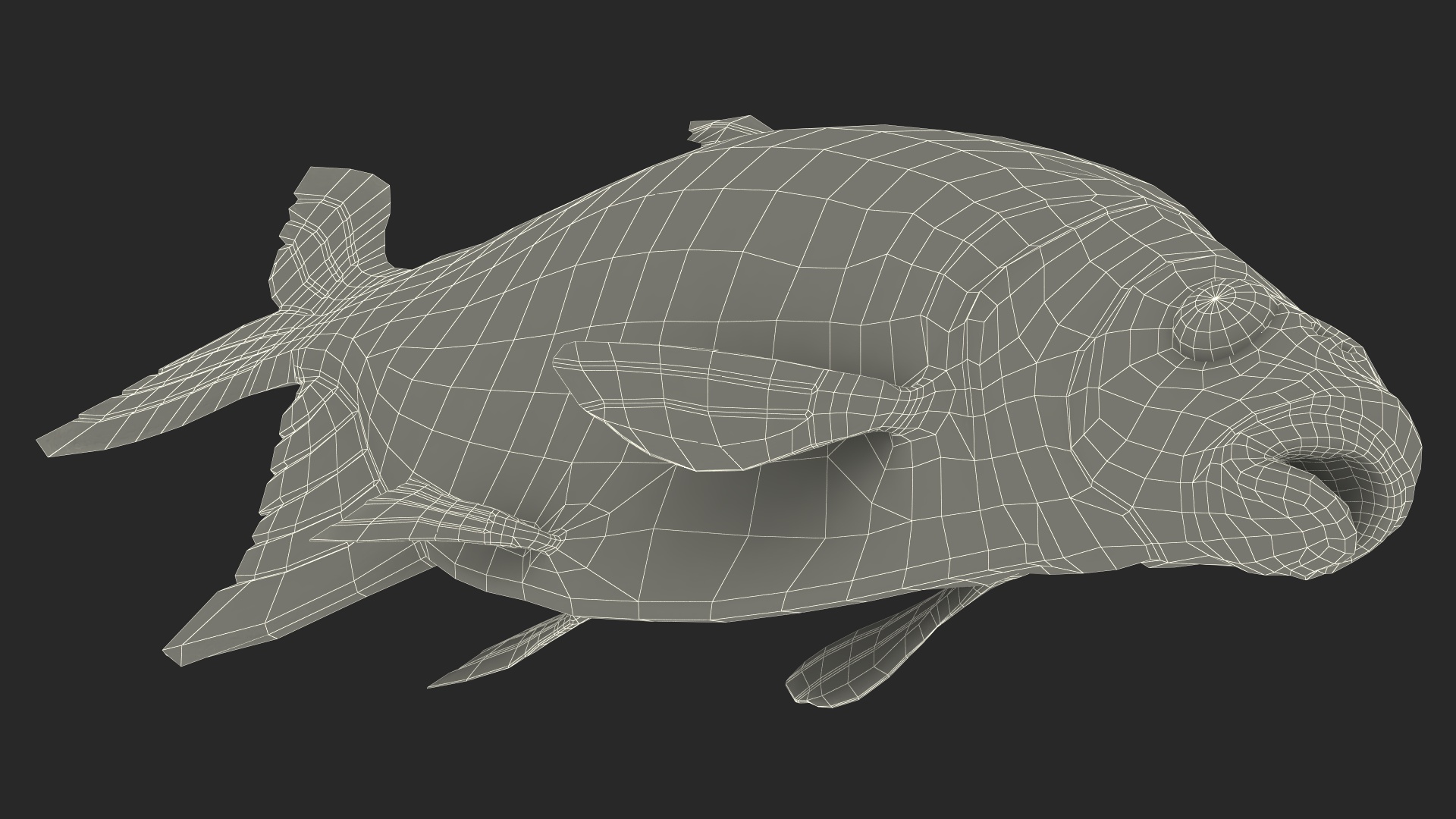 3D Silver Bream Fish Rigged for Cinema 4D model