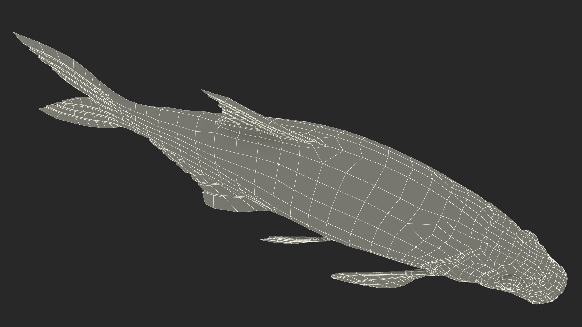 3D Silver Bream Fish Rigged for Cinema 4D model