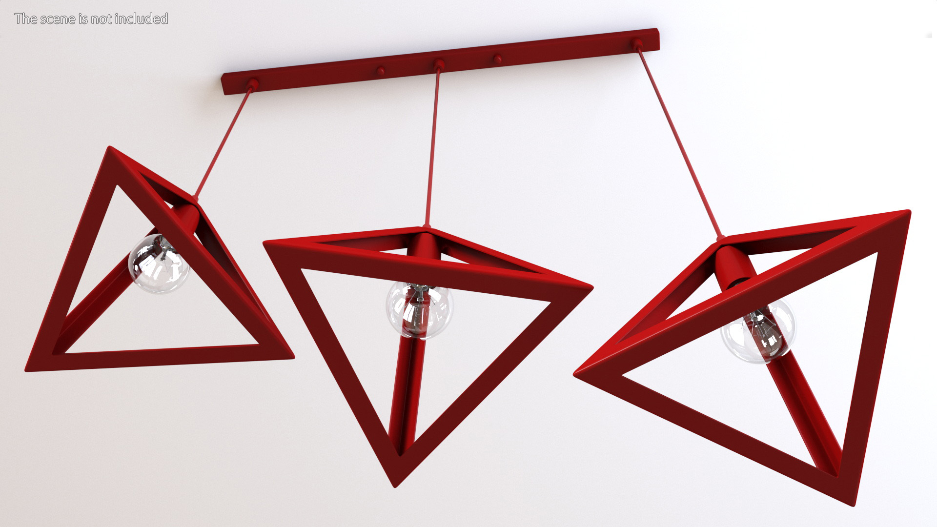 3D Ceiling Lights Red model