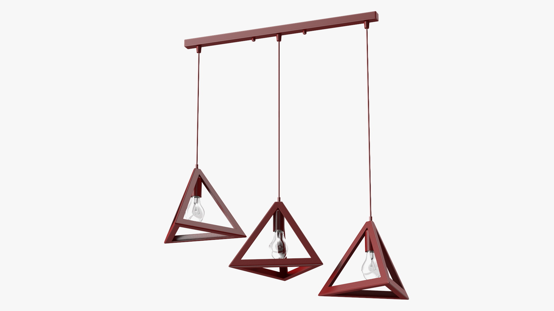 3D Ceiling Lights Red model