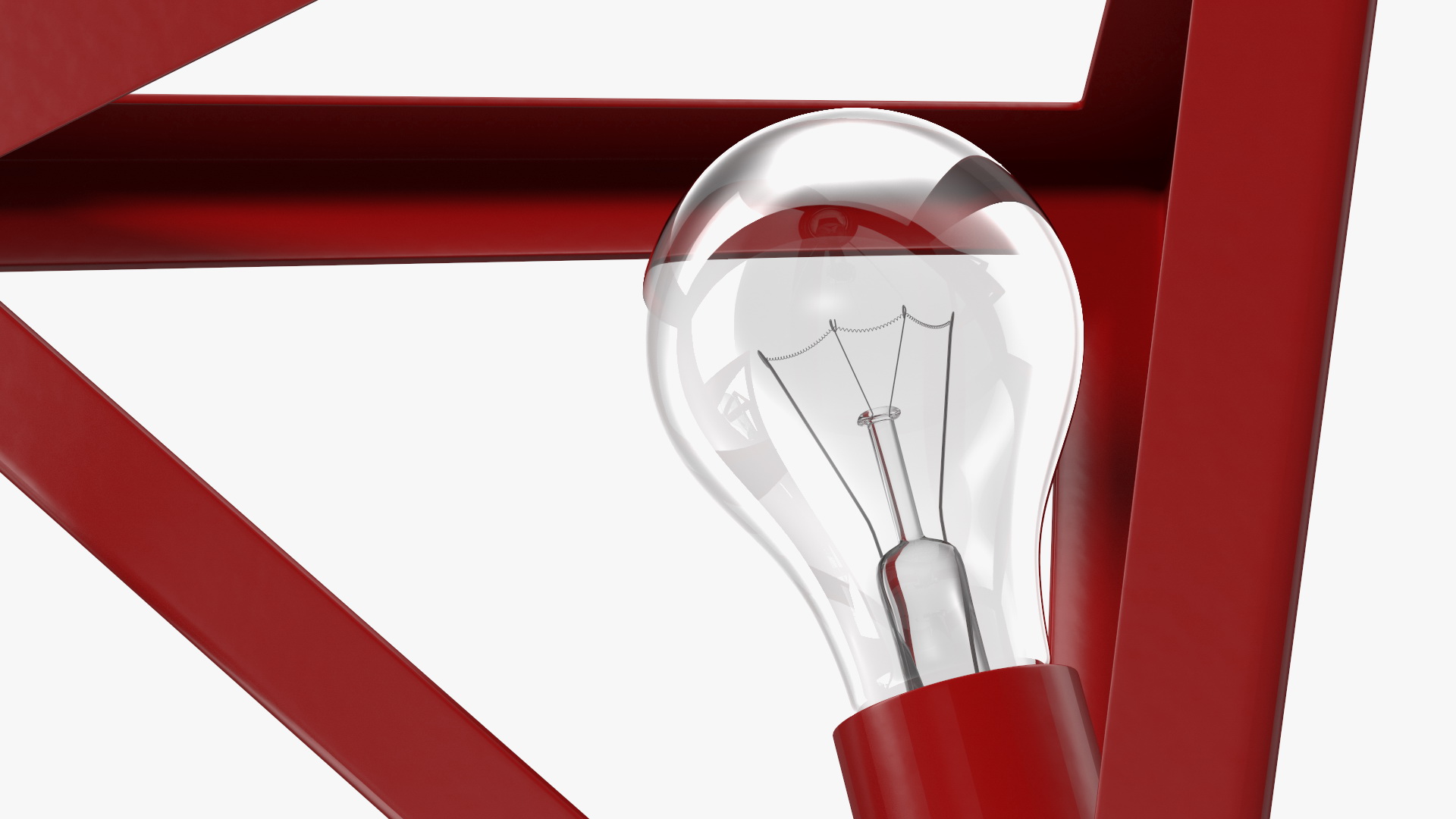 3D Ceiling Lights Red model