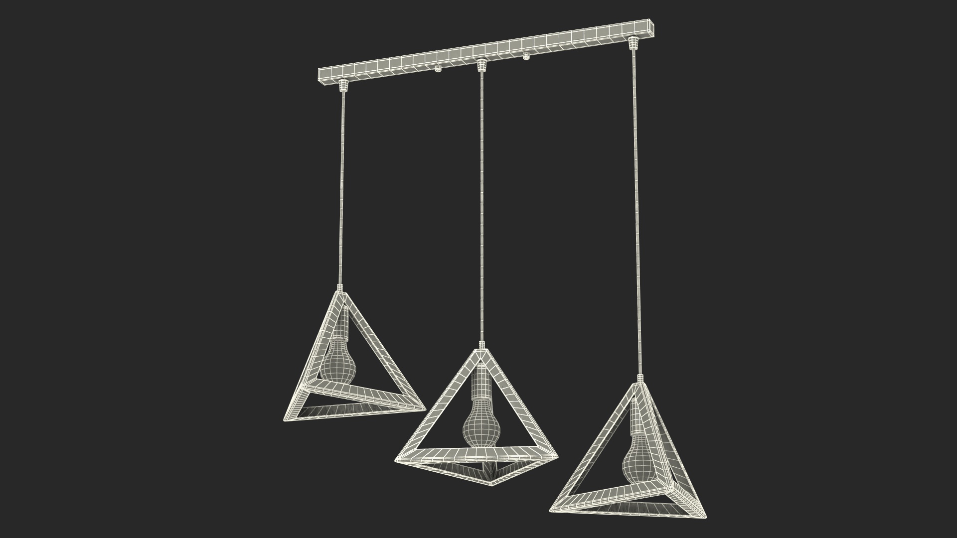 3D Ceiling Lights Red model
