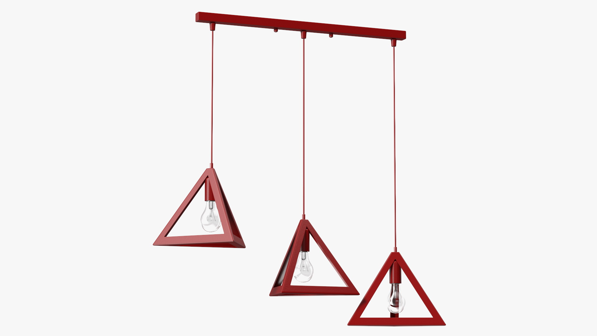 3D Ceiling Lights Red model