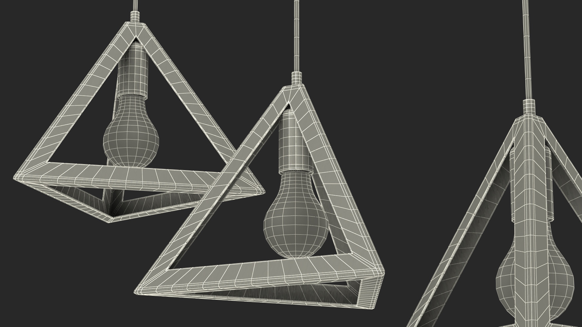 3D Ceiling Lights Red model