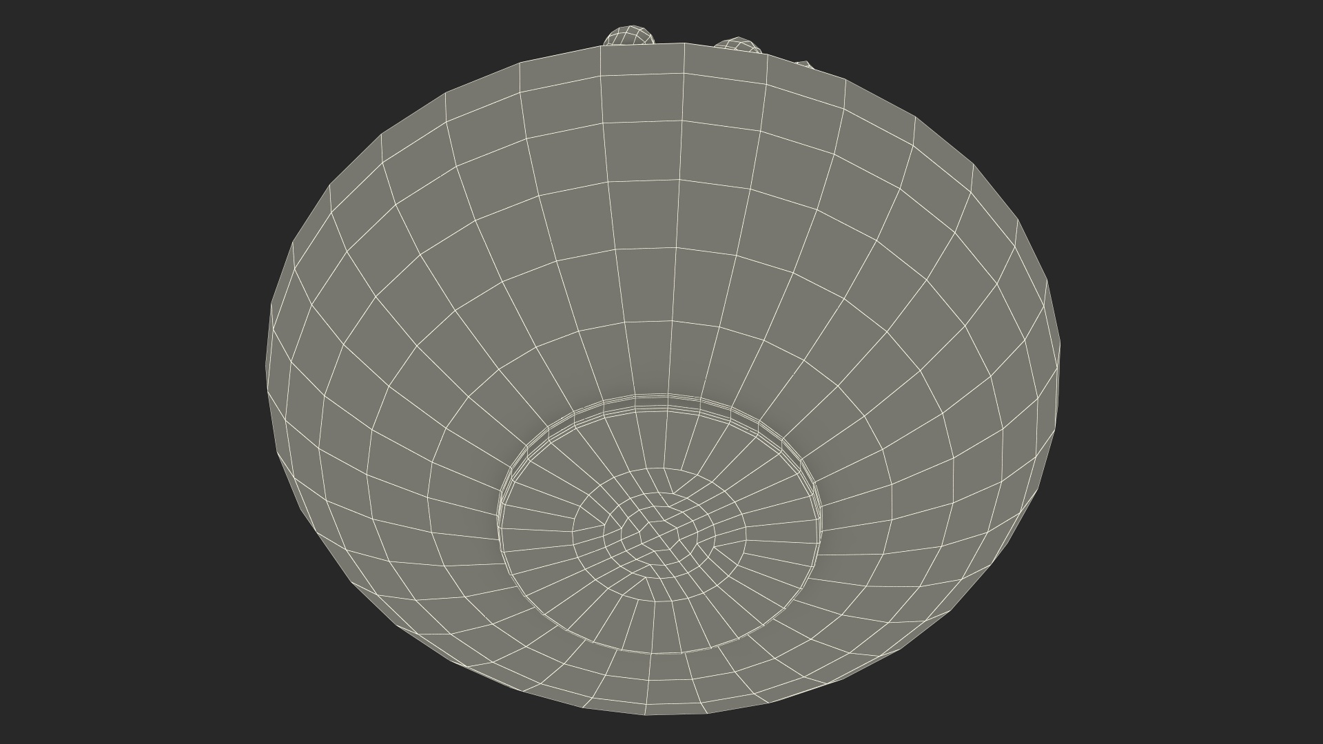 Dried Black Peppercorn in Wooden Bowl 3D