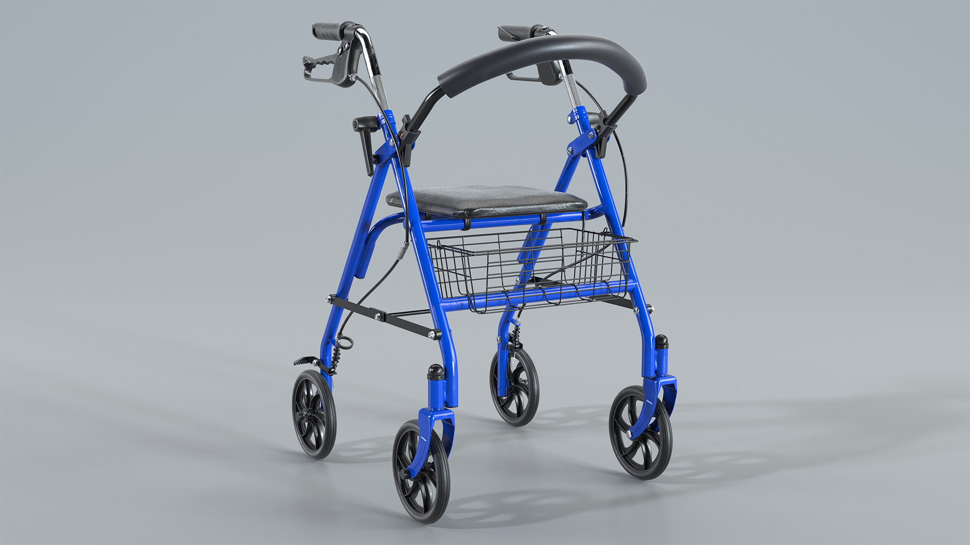 Medical Rolling Walker with Seat 3D