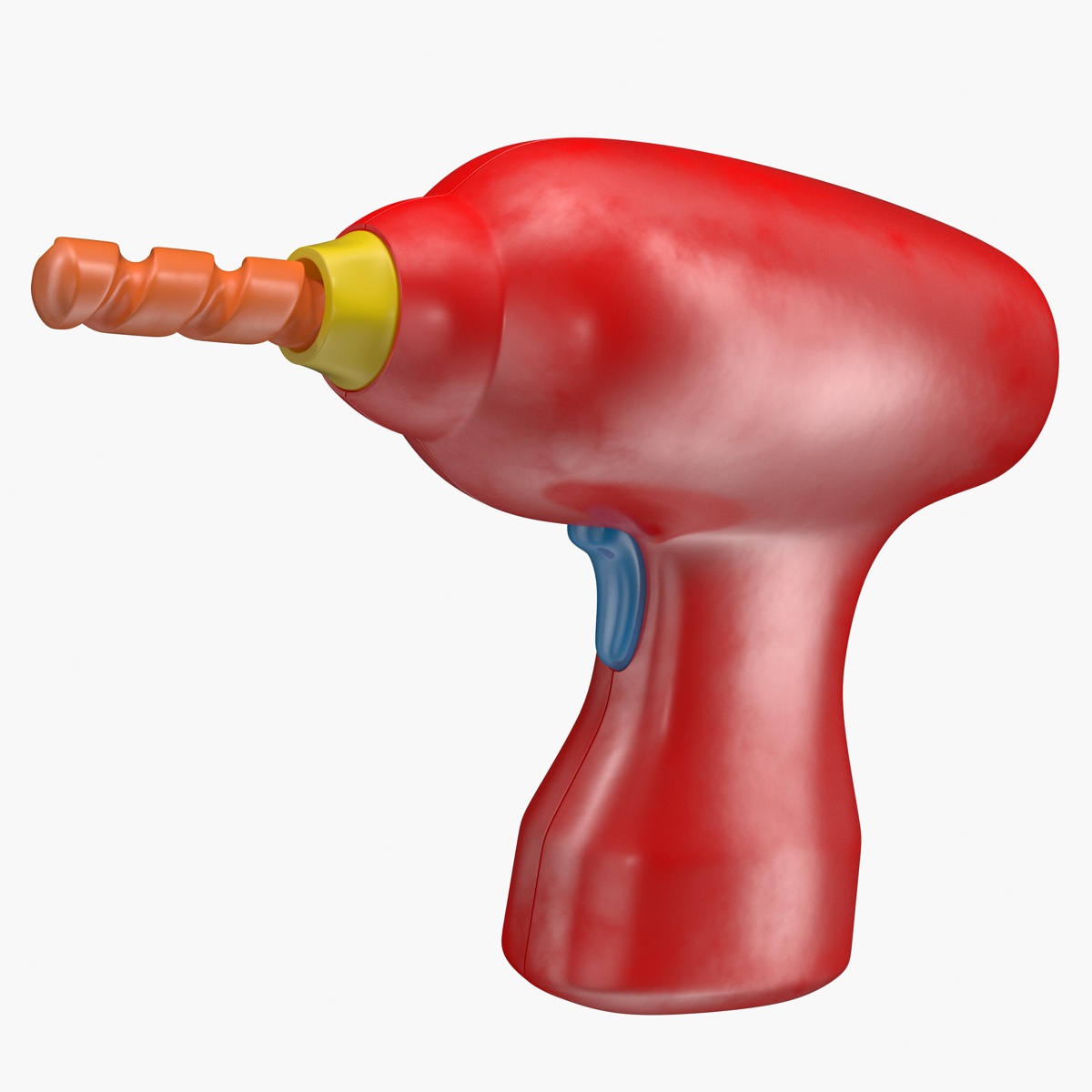 Plastic Toy Drill 3D Model