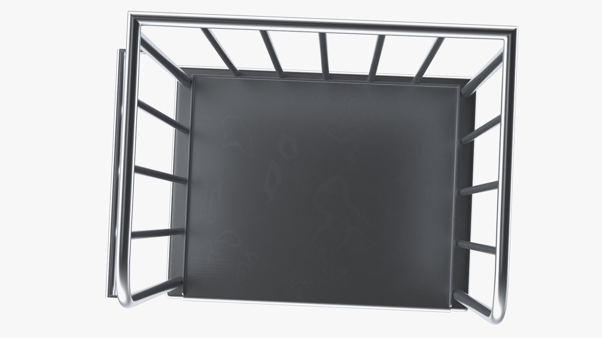 Trolley Platform with High Railing 3D model