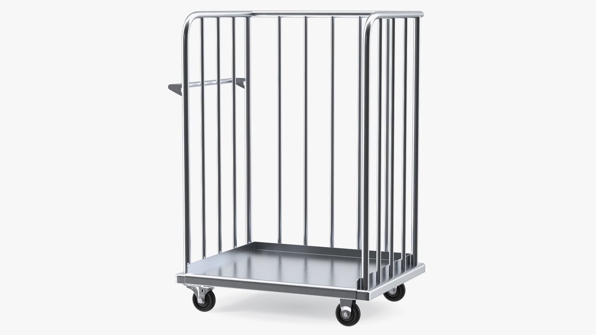 Trolley Platform with High Railing 3D model