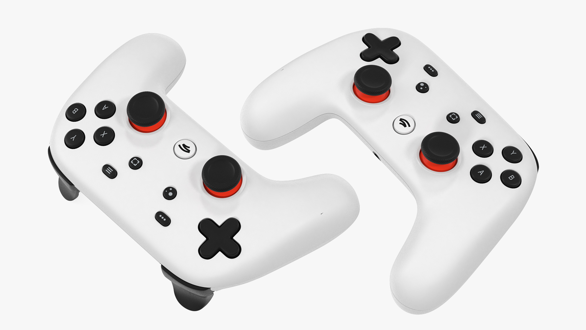 3D model White Google Stadia Controller