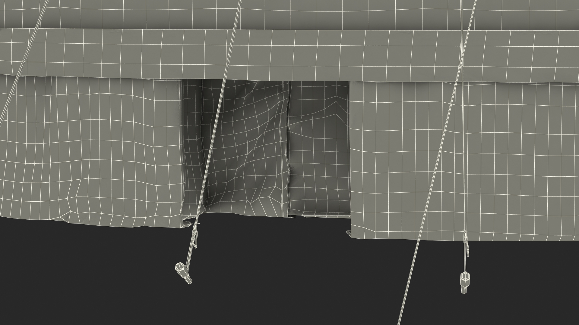 3D model Classic Circus Tent with Flags