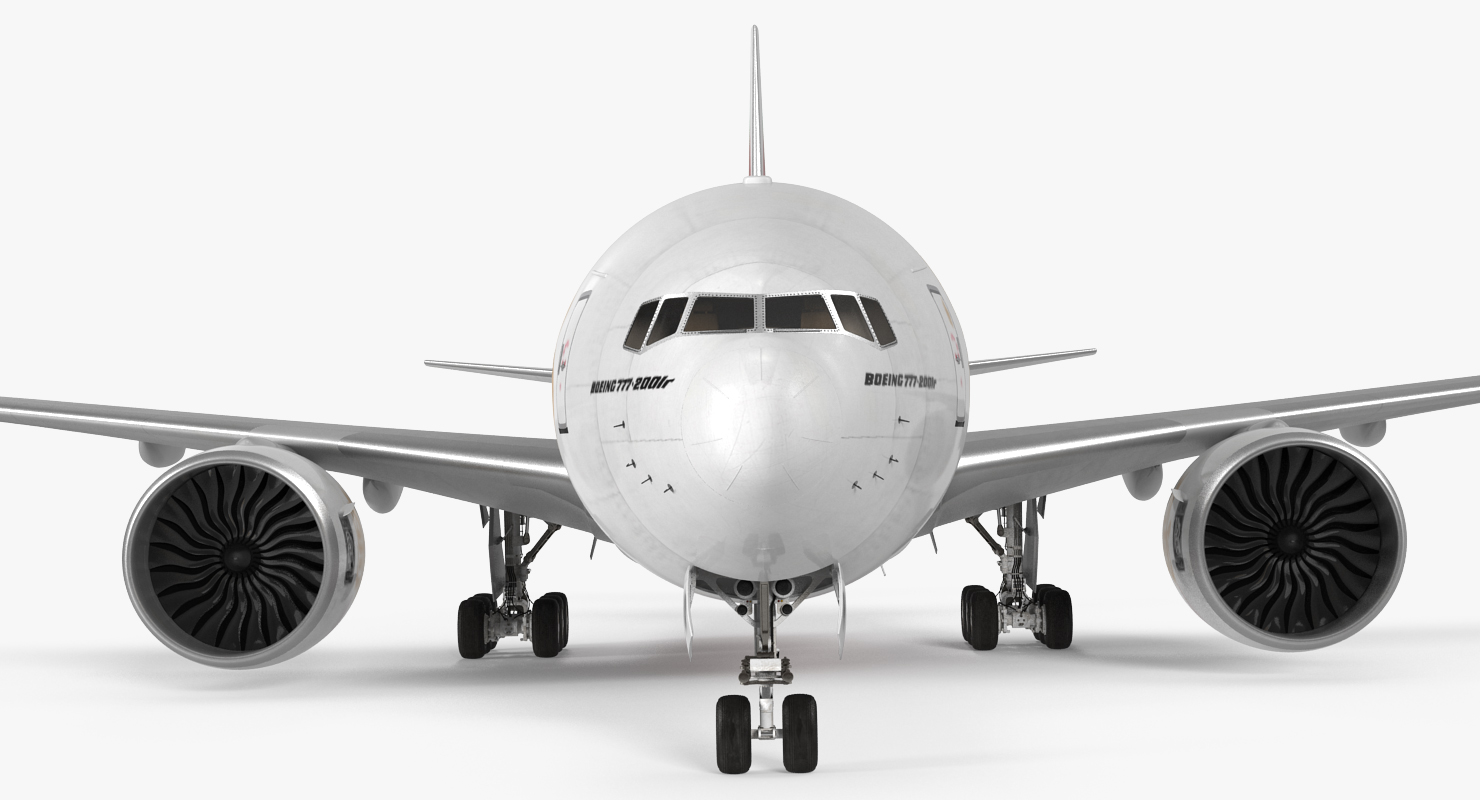 3D Boeing 777 200LR Emirates Airlines Rigged