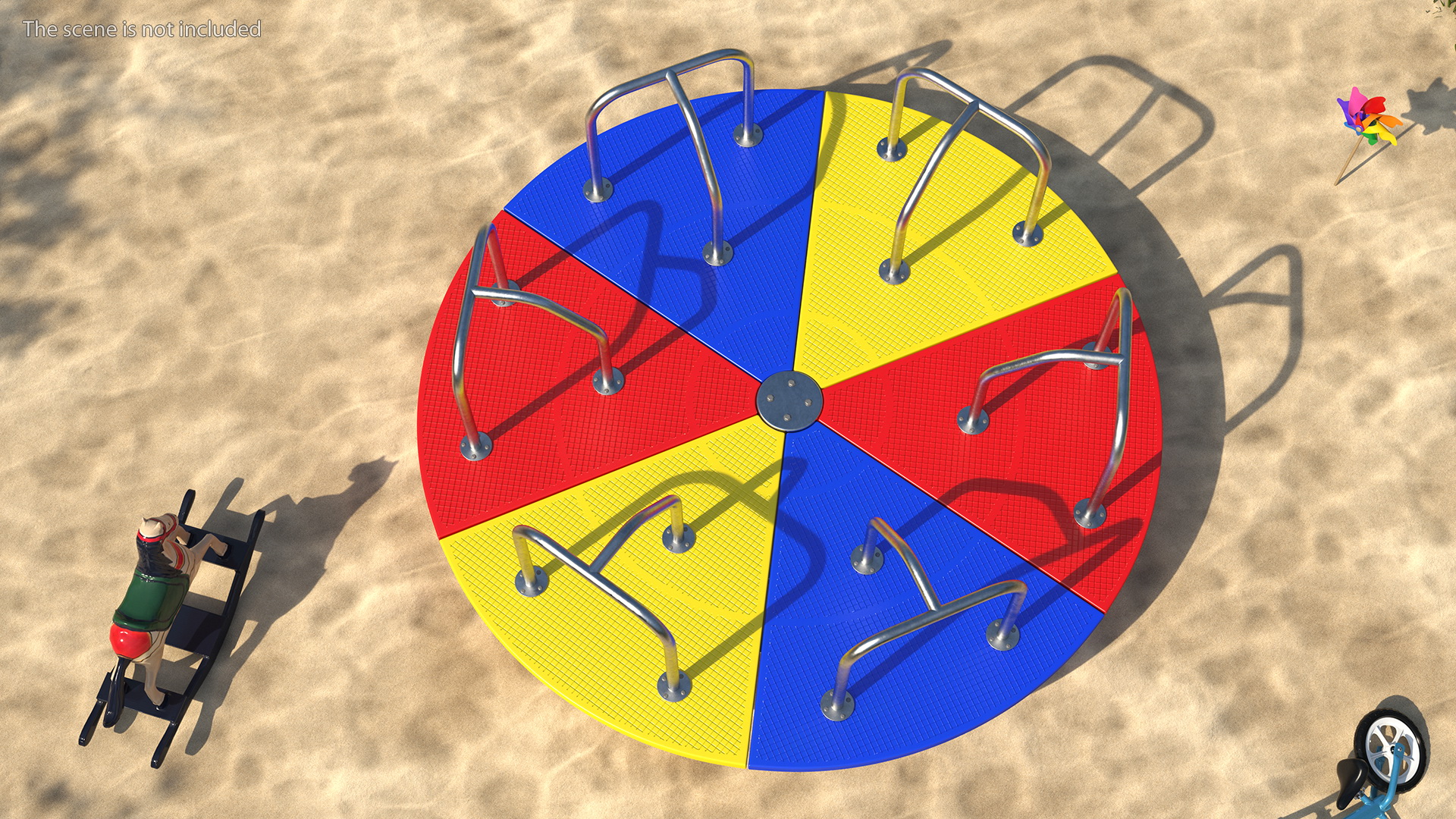 3D model Merry Go Round 10 Foot Multicolored