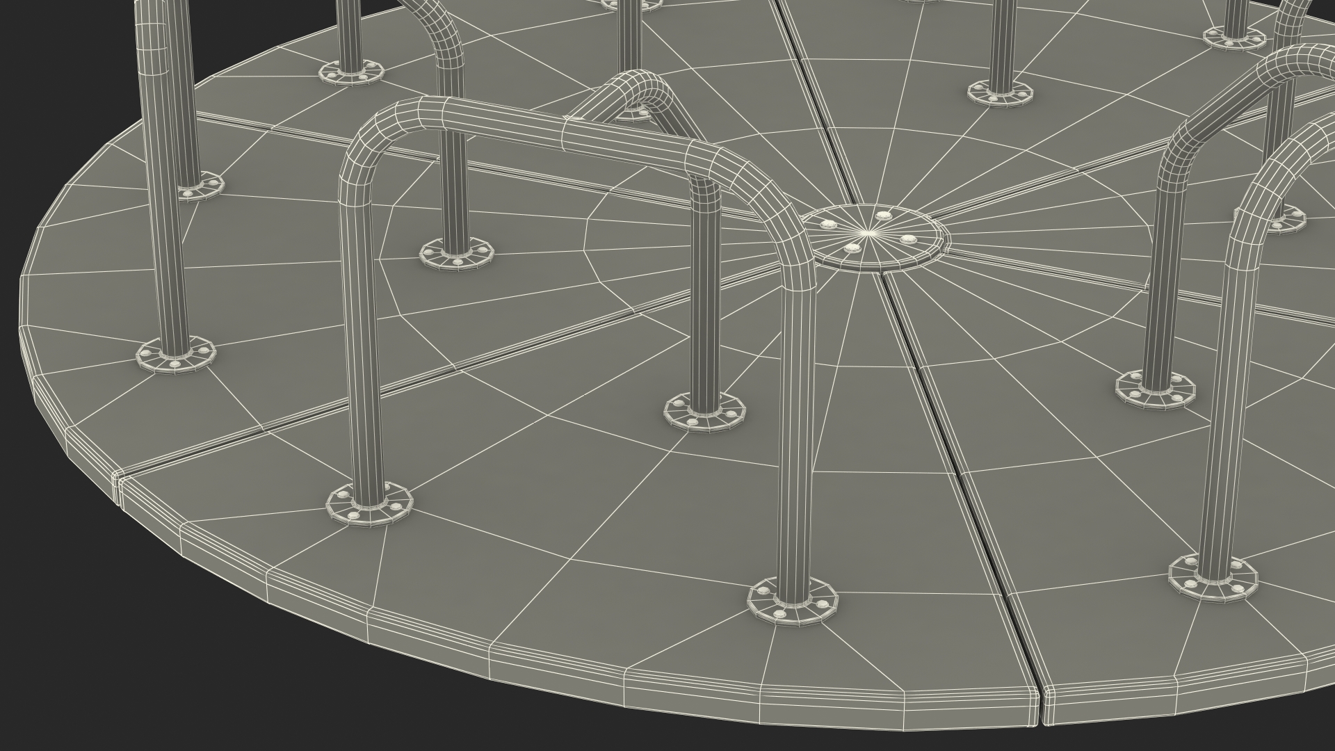 3D model Merry Go Round 10 Foot Multicolored