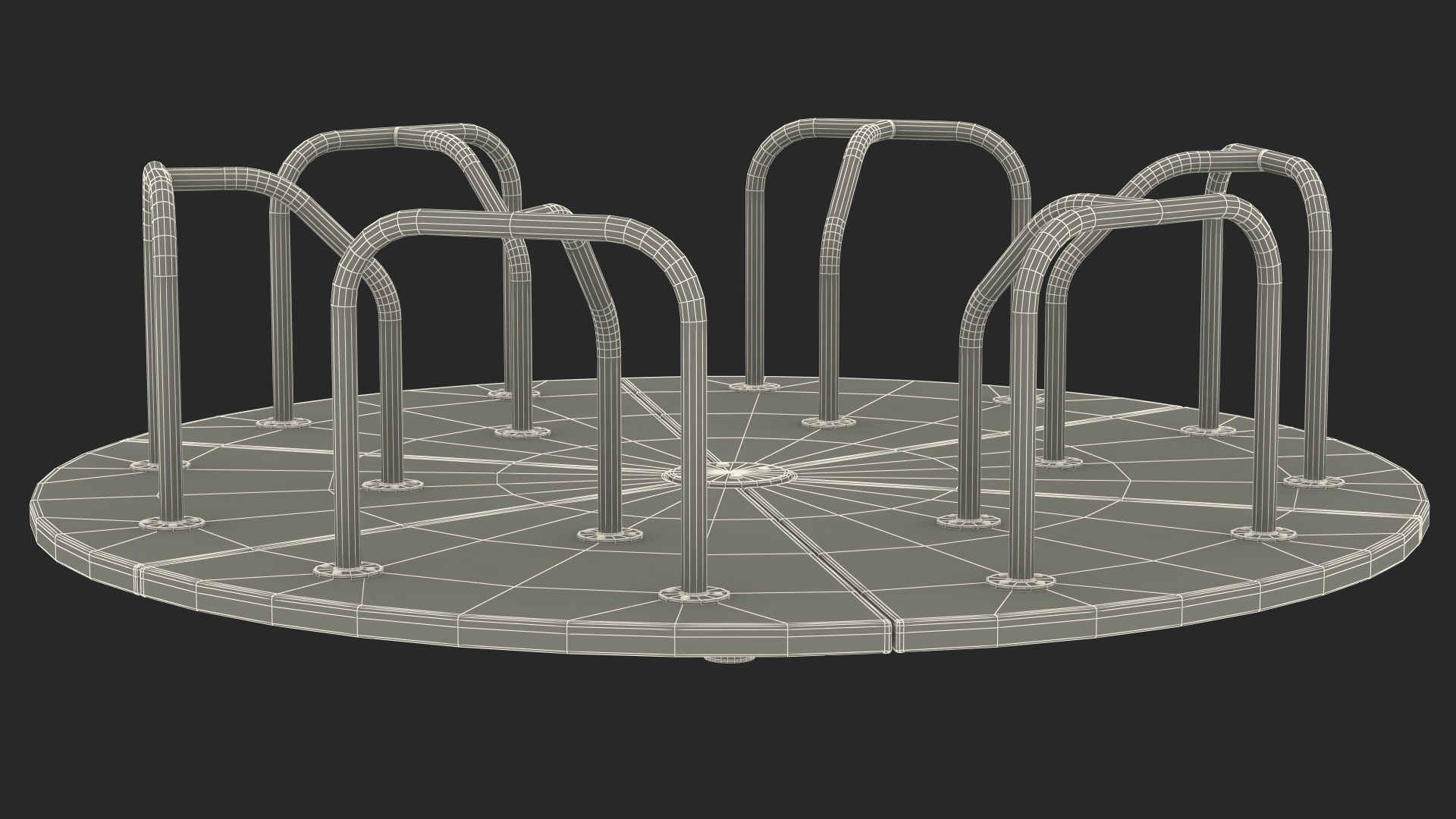 3D model Merry Go Round 10 Foot Multicolored
