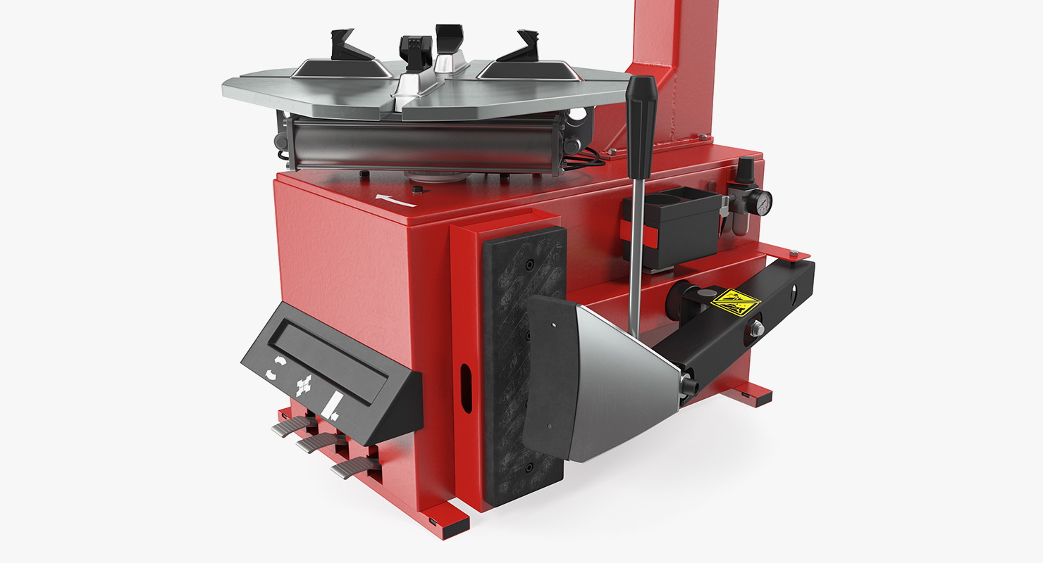 Semi-Automatic Tyre Changer 3D