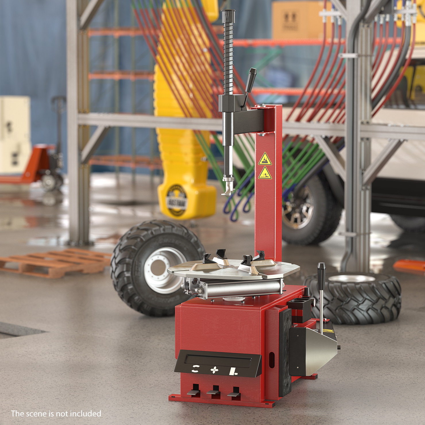 Semi-Automatic Tyre Changer 3D