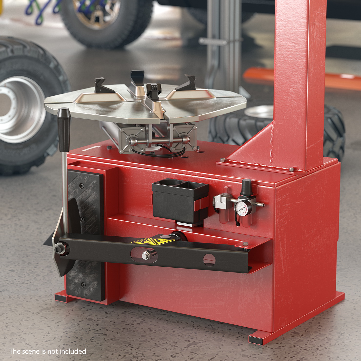 Semi-Automatic Tyre Changer 3D