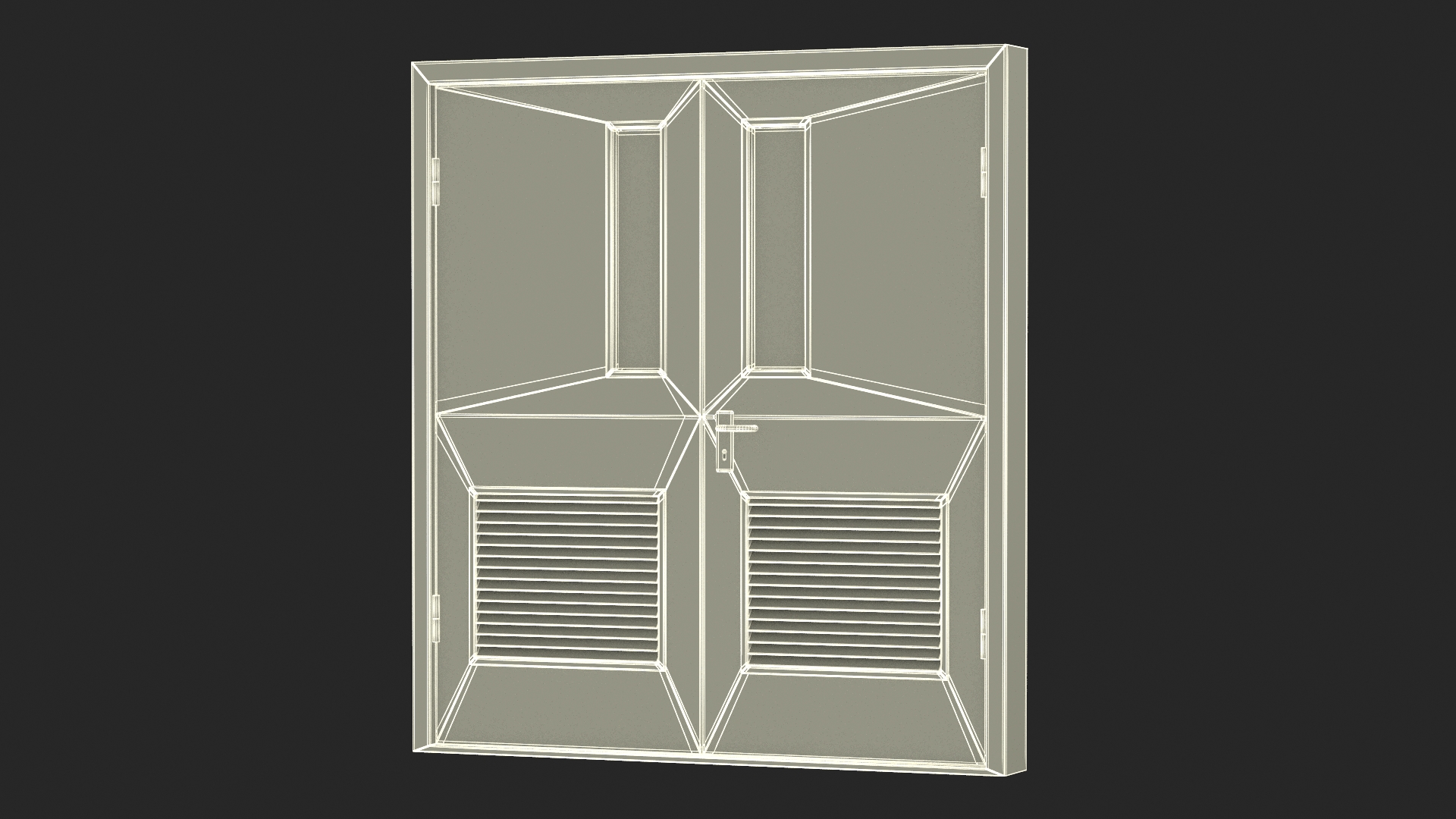 Fire Doors Double 3D