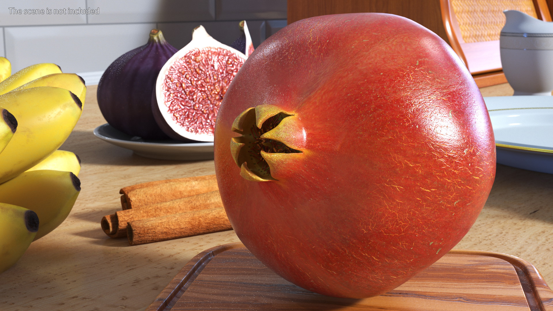Fresh Pomegranate 3D