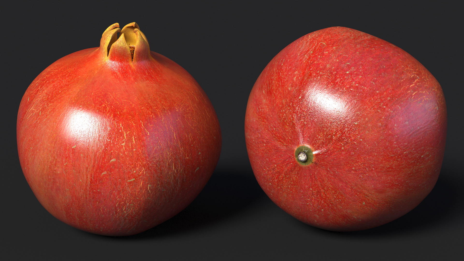 Fresh Pomegranate 3D