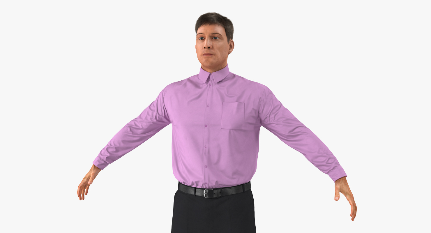 3D model Men Business Casual Dress