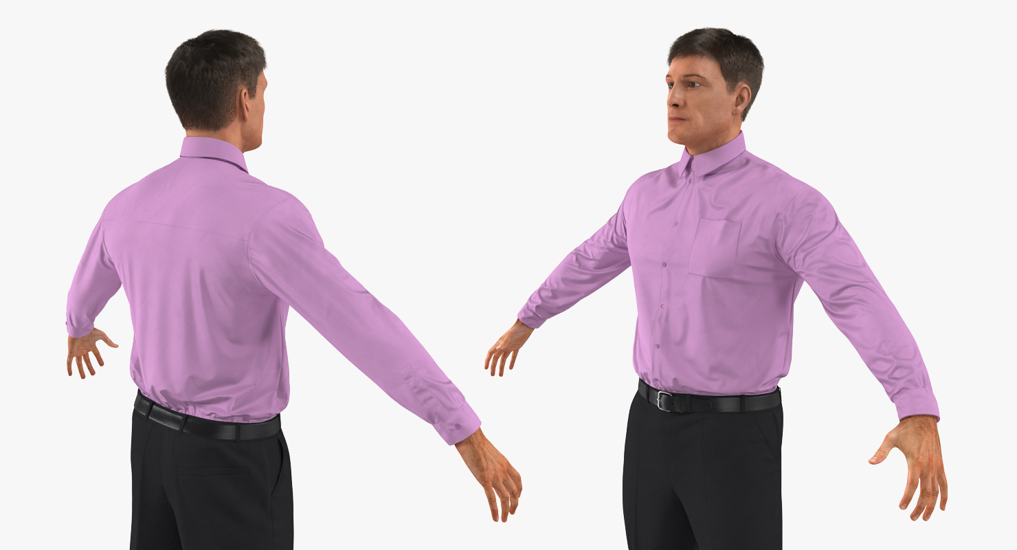 3D model Men Business Casual Dress