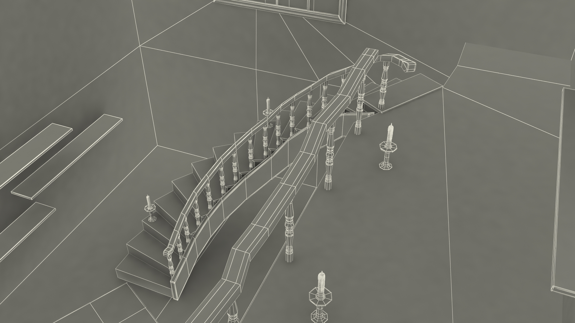 Medieval Castle Study Empty 3D