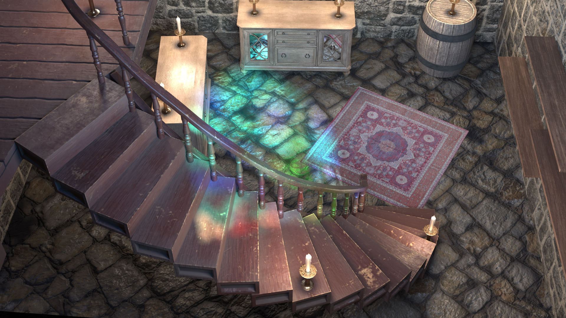 Medieval Castle Study Empty 3D