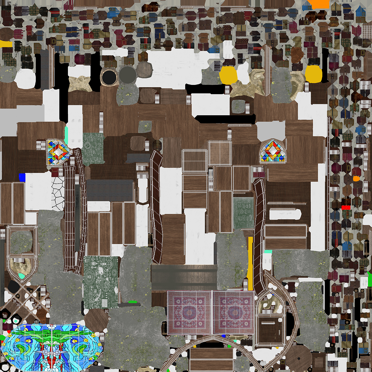 Medieval Castle Study Empty 3D
