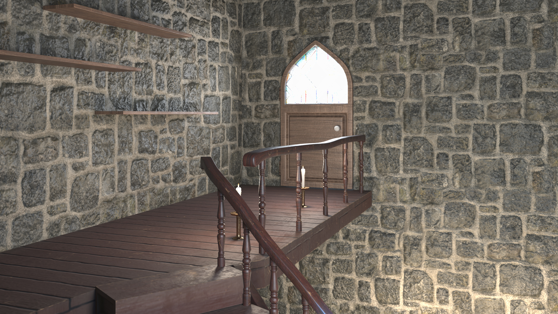 Medieval Castle Study Empty 3D