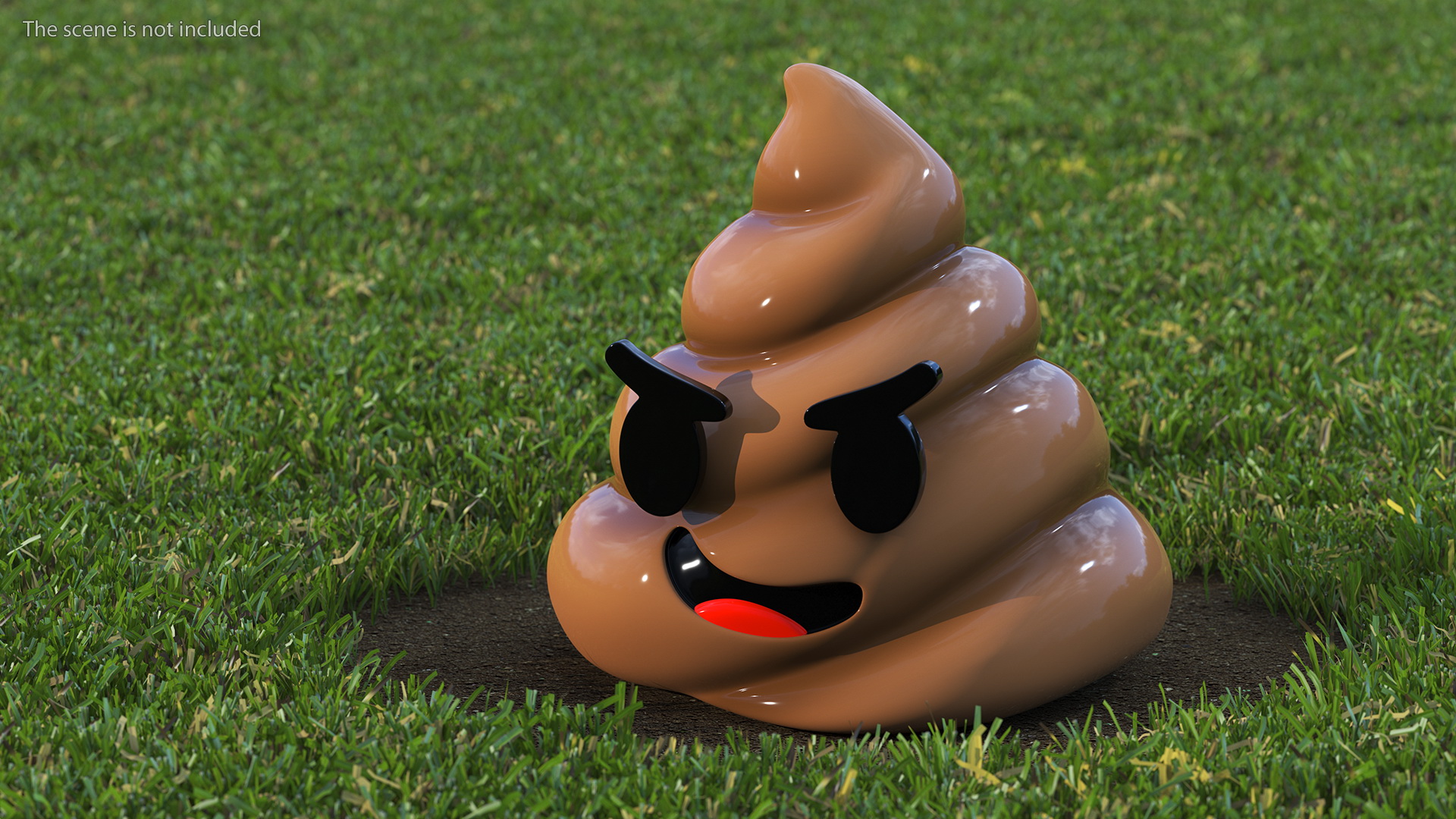 Poop Emoji Smiling Set 3D
