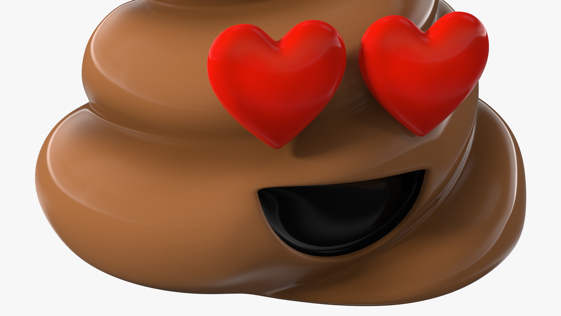 Poop Emoji Smiling Set 3D