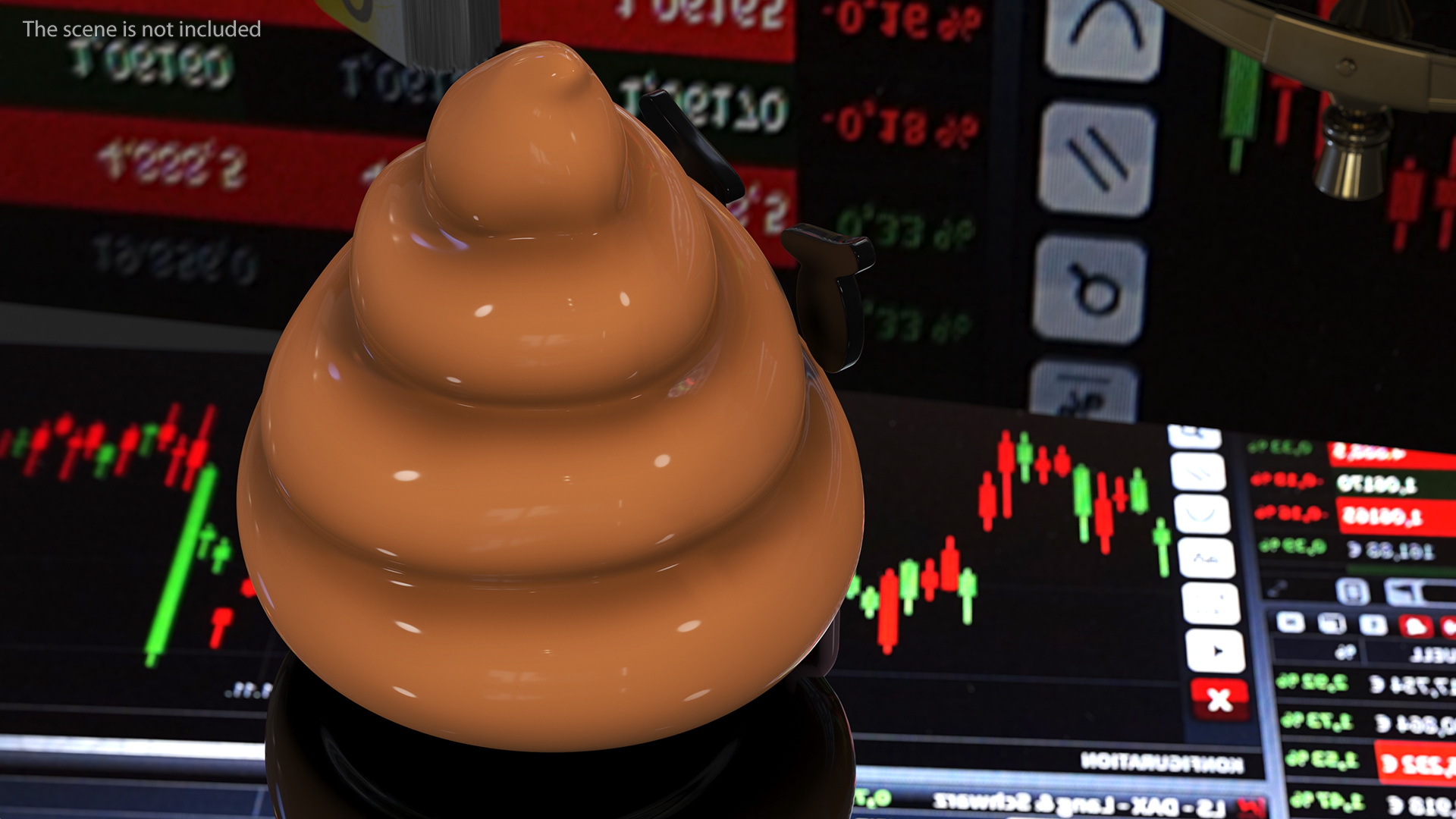 Poop Emoji Smiling Set 3D