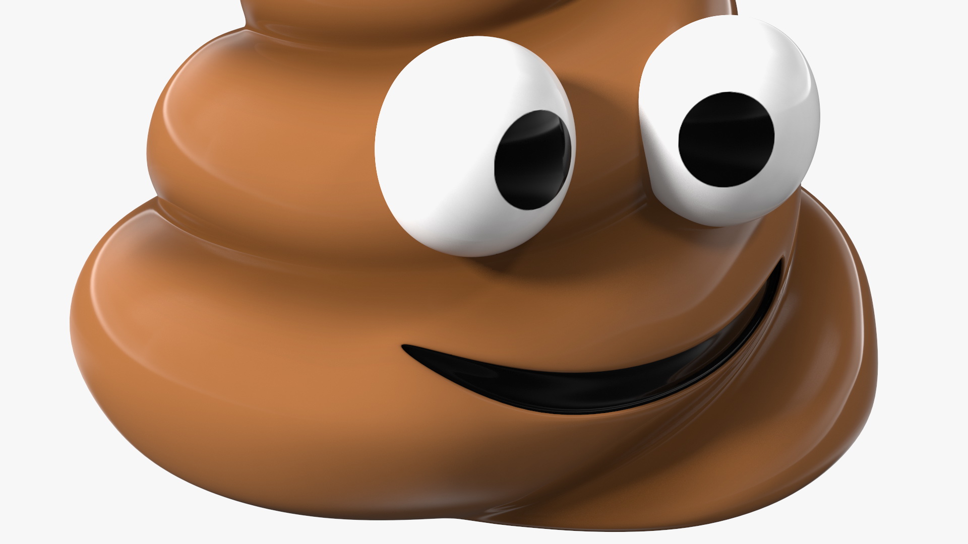 Poop Emoji Smiling Set 3D
